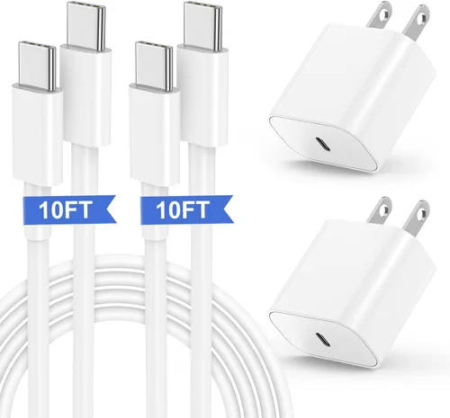 Vista 8 de Cargador rápido para iPhone 17 16 15, bloque de carga USB C de 20 W para Apple iPhone 17 Pro Max/17 Air/16 Pro/15 Plus, iPad de 12/11