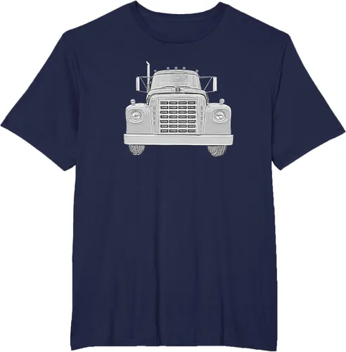 Vista 40 de Camiseta clásica de camión pesado International Harvester IH Loadstar, Negro, S