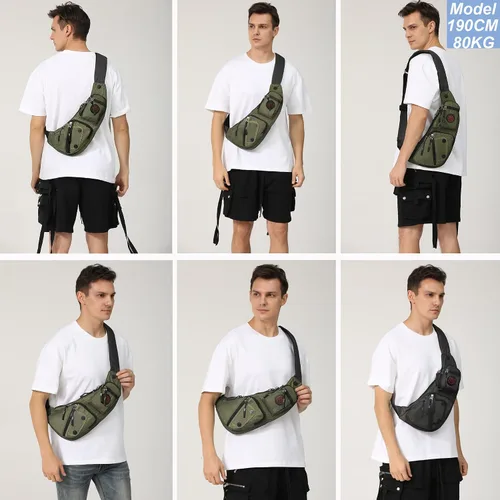 Vista 37 de Nicgid Sling Bag - Mochila bandolera para hombre), LYSB01NH075BJ-SPRTSEQIP
