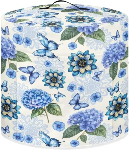 Vista 33 de Suobstales Cubierta antipolvo con estampado de girasol para olla instantánea de 6 cuartos de galón, diseño de nota musical, cubierta de olla a Nota