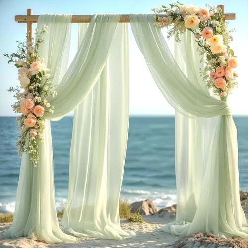 Vista 17 de Tela Negra para Drapeado de Arco de Boda 1 Panel 30'' x 20 Pies Cortinas Negras Tela Transparente Telón de Fondo Telas para Drapeado de Arco