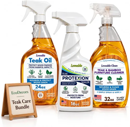 Vista 16 de EcoDecors Loveable - Botella de spray de aceite de teca de 24 onzas, paquete de 2