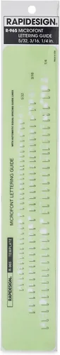 Vista 5 de Plantilla de letras y números verticales góticos, tamaño de 1 pulgada, 1 cada uno (R918)