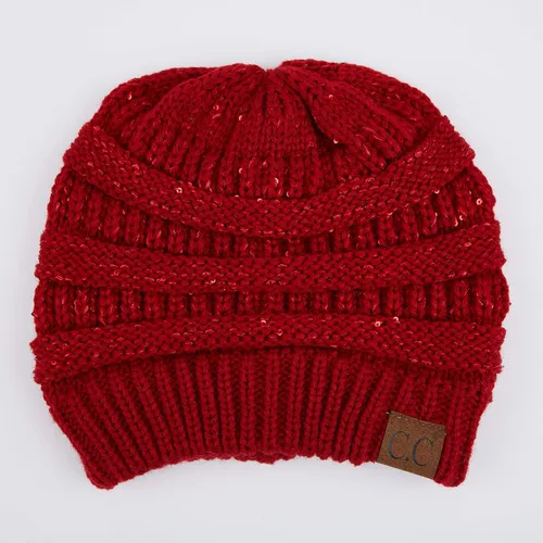 Vista 348 de C.C Trendy Warm Chunky Soft Stretch Cable Knit Beanie