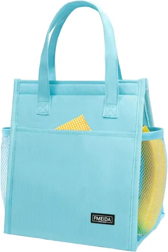 Vista 34 de Bolsa de Almuerzo Aislada para Mujeres, Bolsas de Almuerzo Pequeñas de 6.75L con Múltiples Bolsillos, Bolsa Térmica Reutilizable para Trabajo