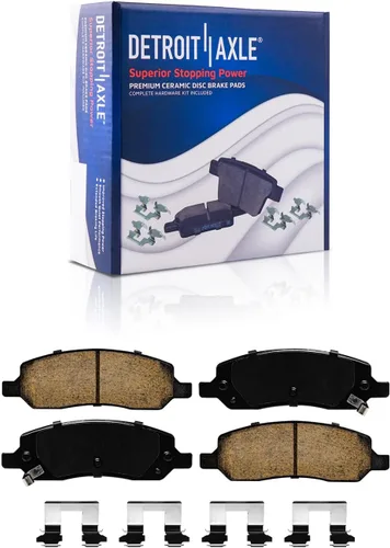 Vista 97 de Detroit Axle - Pastillas de Freno Traseras de Cerámica Izquierda Reemplazo de Pinza para Silverado Sierra Suburban 1500 Tahoe Yukon Escalade ESV EXT