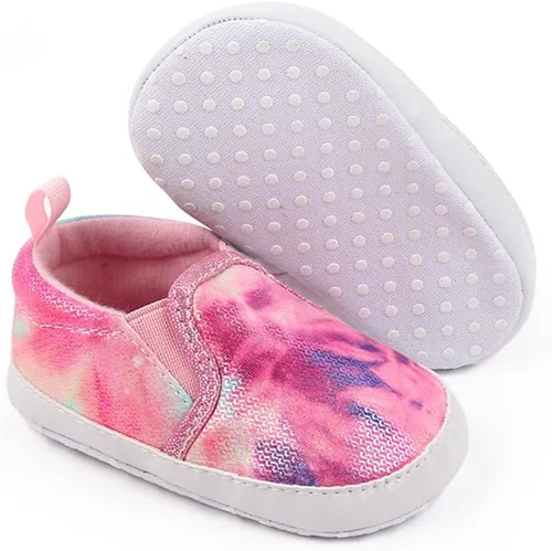 Vista 2 de OAISNIT - Zapatos de lona para bebé, zapatillas de deporte para niños y niñas suaves y antideslizantes para cuna