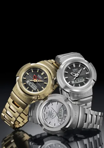 Vista 5 de Casio Reloj G-Shock AWM-500D-1A8JF para hombre color plateado