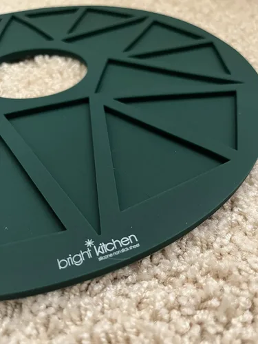 Vista 2 de Cracker Chip - Hoja deshidratadora de silicona con bordes, no tóxica para deshidratadores redondos Nesco, molde de labios, retiene líquidos de masa