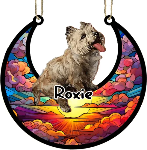 Vista 70 de LOVELYPOD Adorno de Navidad personalizado para perro pastor australiano, atrapasoles conmemorativo, adorno de Navidad de pastor australiano