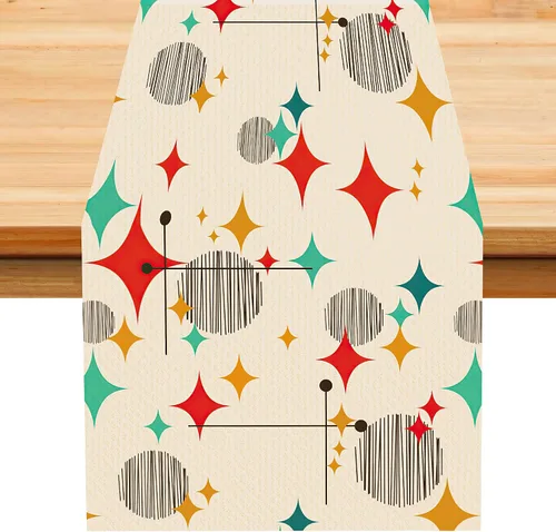 Vista 53 de Camino de mesa con estampado de piel de vaca, lino y algodón, rústico, estilo occidental, color negro, marrón, piel de vaca, para decoración