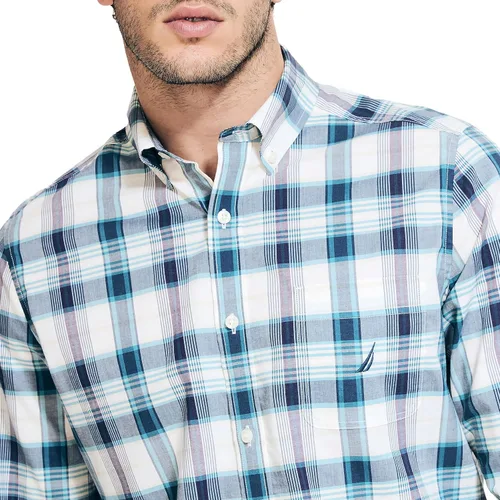 Vista 3 de Nautica Camisa a cuadros elaborada de forma sostenible para hombre