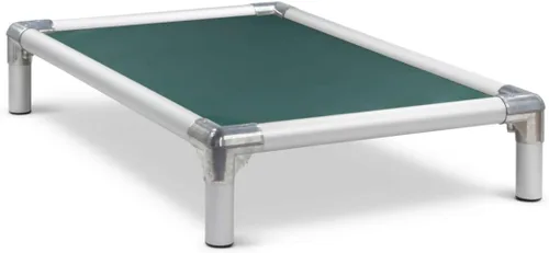 Vista 11 de Cama para perro Kuranda, a prueba de mordidas, de aluminio (plata), 40 onzas, vinilo sólido, Humo