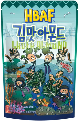 Vista 15 de [Oficial Gilim HBAF] Maíz coreano horneado crujiente con almendras y nueces Nutritivo y sin gluten Almuerzo para niños, merienda para después
