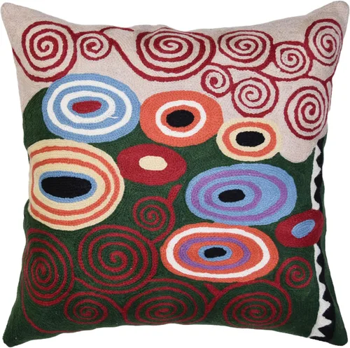 Vista 16 de Klimt - Funda de almohada moderna azul para sofá Almohadas contemporáneas azules Cojín de silla moderno abstracto Almohada moderna
