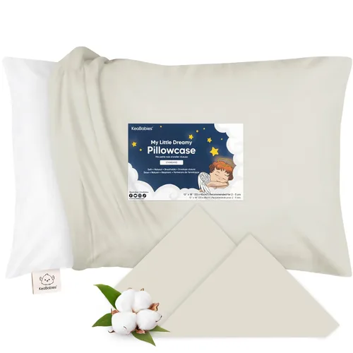 Vista 25 de KeaBabies Funda de almohada para niños pequeños de 13 x 18 pulgadas, funda de almohada de algodón orgánico para niños, niñas, funda de algodón suave