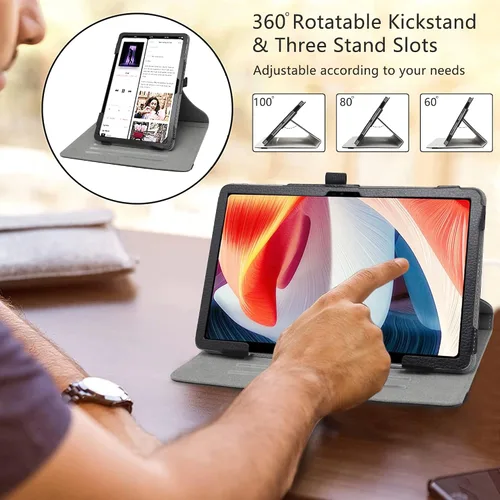 Vista 4 de LiuShan Compatible con DOOGEE T20 Case/DOOGEE T20s Case, soporte de rotación de 360 grados cubierta de poliuretano para DOOGEE T20 / DOOGEE T20S