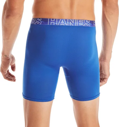 Vista 4 de Hanes X-Temp Calzoncillo tipo bóxer de malla de 4 vías elástica para hombre