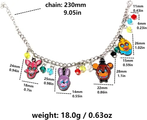 Vista 2 de FNAF - Insignia de guardia de seguridad Pin de guardia nocturno de Freddy Fazbear Regalos de disfraz de la FNAF para niños, hombres, mujeres