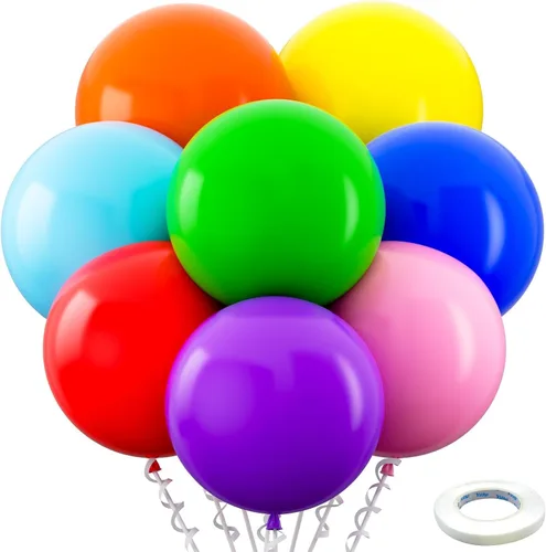Vista 137 de Bezente Paquete de 150 globos de látex mate color burdeos de 5 pulgadas rojo (07-Red-G42)