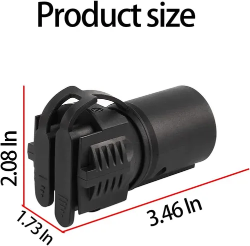 Vista 2 de BELOMI Adaptadores de enchufe de remolque, conector de remolque de hoja plana de 7 pines a 4 y 5, enchufe de hoja plana 2 en 1, accesorios