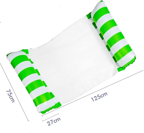 Vista 5 de Paquete de 4 flotadores inflables para Piscina, hamaca de agua 4 en 1, flotadores de Piscina Adulto tamaño para Piscina, Fiesta, Verano, lago