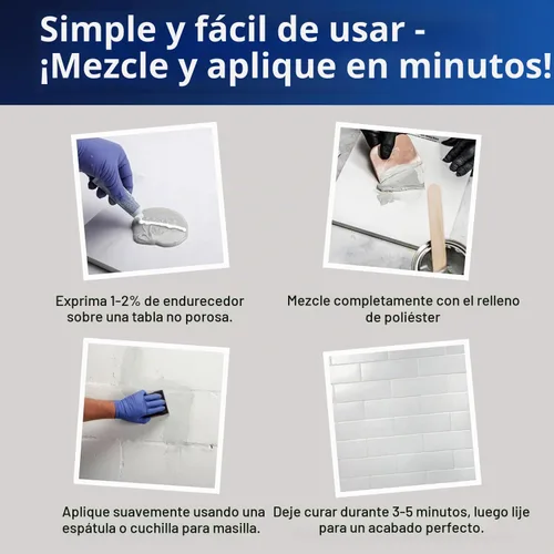 Vista 3 de Endurecedor crema blanca de 4 onzas (onzas) (embalaje a granel) ideal para epoxies de la industria de la piedra, masillas de acabado, rellenos