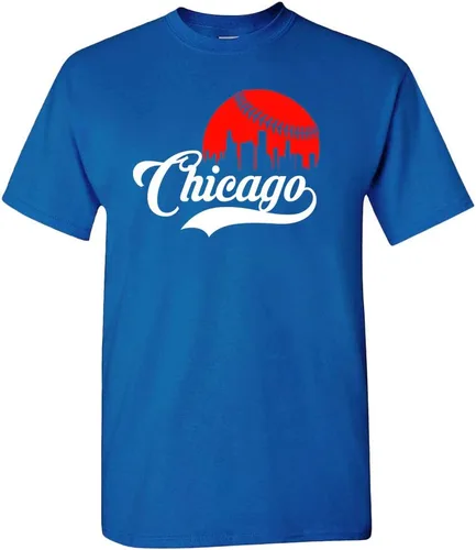 Vista 15 de Xtreme Apparrel Cityscape Skyline - Camiseta para hombre para fanáticos del béisbol