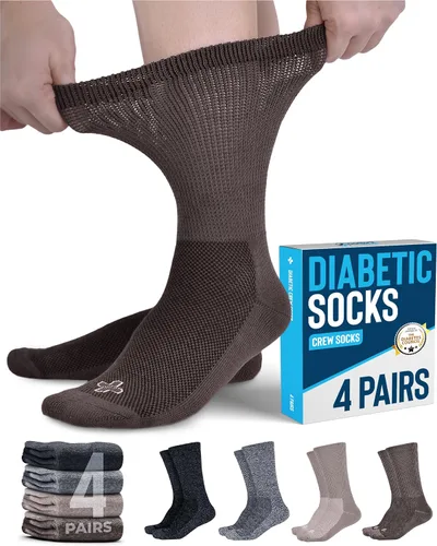 Vista 10 de Doctor's Select® Diabetic Socks for Men and Women - Non-Binding Neuropathy Socks for Diabetics Men Non Grip & Grip Socks