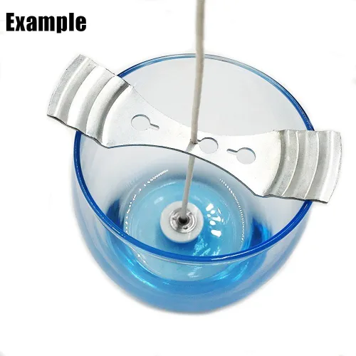 Vista 7 de EricX Light Mecha de vela de 8 pulgadas con calcomanías de mecha de vela y dispositivo de centrado de mecha de vela, 60 piezas para fabricación