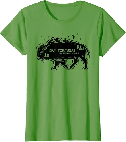 Vista 3 de Camiseta Dry Tortugas National Park Buffalo FL Cutout Florida, Blanco, S