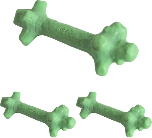 Vista 10 de Pet Qwerks Nylon Stick BarkBone - Juguetes duraderos para perros masticadores agresivos - Sabor menta - 6 pulgadas