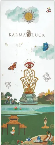Vista 8 de KARMA AND LUCK Grounded Grace - Toalla de yoga, energía arraigada para fuerza y equilibrio, toalla antideslizante para esterilla de yoga caliente