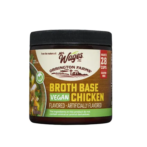 Vista 10 de Orrington Farms Vegan beef broth powder with rich savory flavor; dissolves easily for soups, sauces or seasoning; gluten free, vegetarian