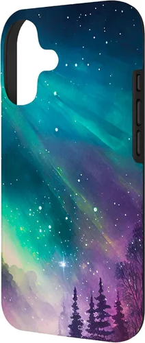 Vista 2 de Northern Lights and Sky Iceland Norway Aurora Borealis Case for iPhone 17