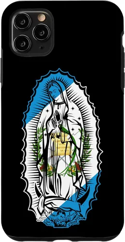 Vista 13 de Funda para iPhone 16 Virgen de Guadalupe con bandera de Guatemala