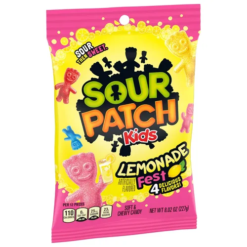 Vista 10 de SOUR PATCH KIDS Lemonade Fest Soft & Chewy Gummy Candy, 8.02 onzas