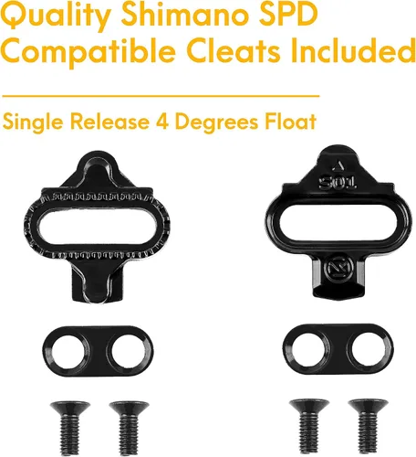 Vista 4 de Venzo Clips para dedos de bicicleta para bicicleta, adaptadores de pedal de bicicleta de ejercicio para interiores, compatible con pedal