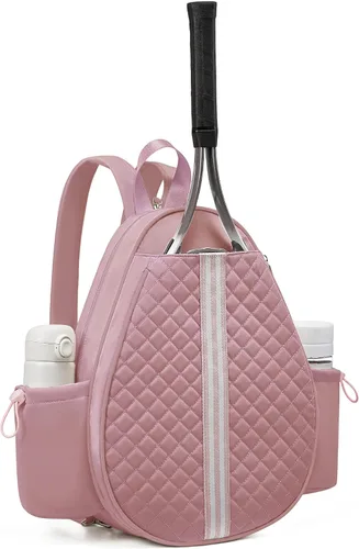 Vista 32 de Mochila de tenis Sucipi, mochila de tenis acolchada con bandolera cruzada, bolsas para raquetas de tenis resistentes al agua para mujeres y hombres
