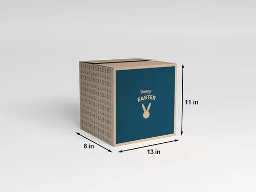 Vista 3 de Cesta de Pascua azul para niños y adultos (40 artículos) – Cesta de regalo llena de caramelos, bocadillos, golosinas y conejo de Pascua de peluche