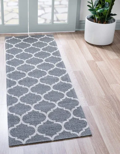 Vista 16 de Unique Loom Decatur Collection Trellis - Alfombra geométrica y moderna (2 pies 2 pulgadas x 3 pies 0 pulgadas, rectangular, gris oscuro/marfil)