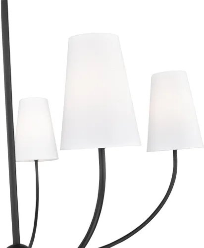 Vista 6 de Z-Lite Lámpara de araña Shannon 3040-32MB, 5 luces, 300 vatios en total, negro mate