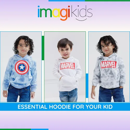 Vista 3 de Marvel Avengers Spider-Man Hulk - Sudadera con capucha de forro polar para niños pequeños y grandes