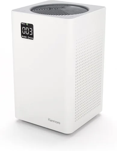 Vista 10 de Kenmore PM1010 Purificadores de aire para dormitorio hasta 348 pies cuadrados con filtro HEPA H13 auténtico, traba para niños, modo de sueño