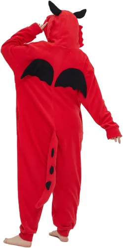 Vista 6 de Pijama de dragón unisex de animales, disfraz de cosplay para adultos
