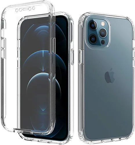 Vista 11 de Funda protectora sólida de cristal resistente de 360° con protector de pantalla compatible con iPhone 7 Plus/8 Plus (5.5 pulgadas), transparente