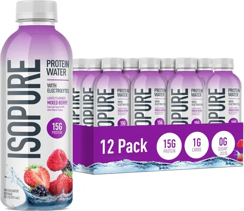 Vista 11 de Isopure - polvo de proteína de suero de leche con sabor a fruta ligera refrescante