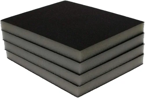 Vista 35 de Utoolmart Bloques de lijado de esponja de lijado, esponja de papel de lija húmedo y seco de grano 80, kit de esponja de arena lavable y 4 piezas