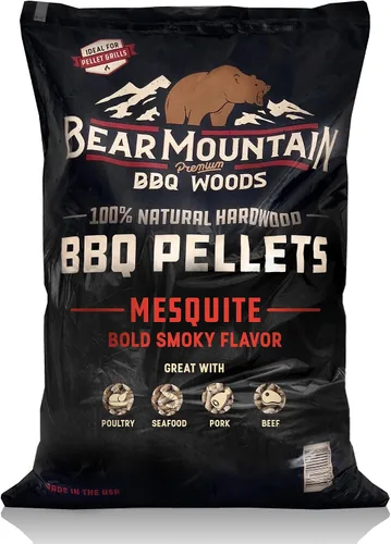 Vista 11 de Bear Mountain - Pellets de madera natural para ahumador, parrilla y barbacoa, 20 libras, manzana