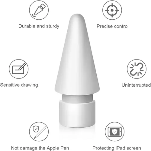 Vista 4 de Puntas de repuesto para Apple Pencil USB-C/punta de 1ª generación/2ª generación (paquete de 12)